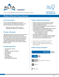Thumbnail of document Data Sheet - MNS2-9-W2-PS-DP-LPO Monnit Alta Wireless Diff. Air Pressure Sensors